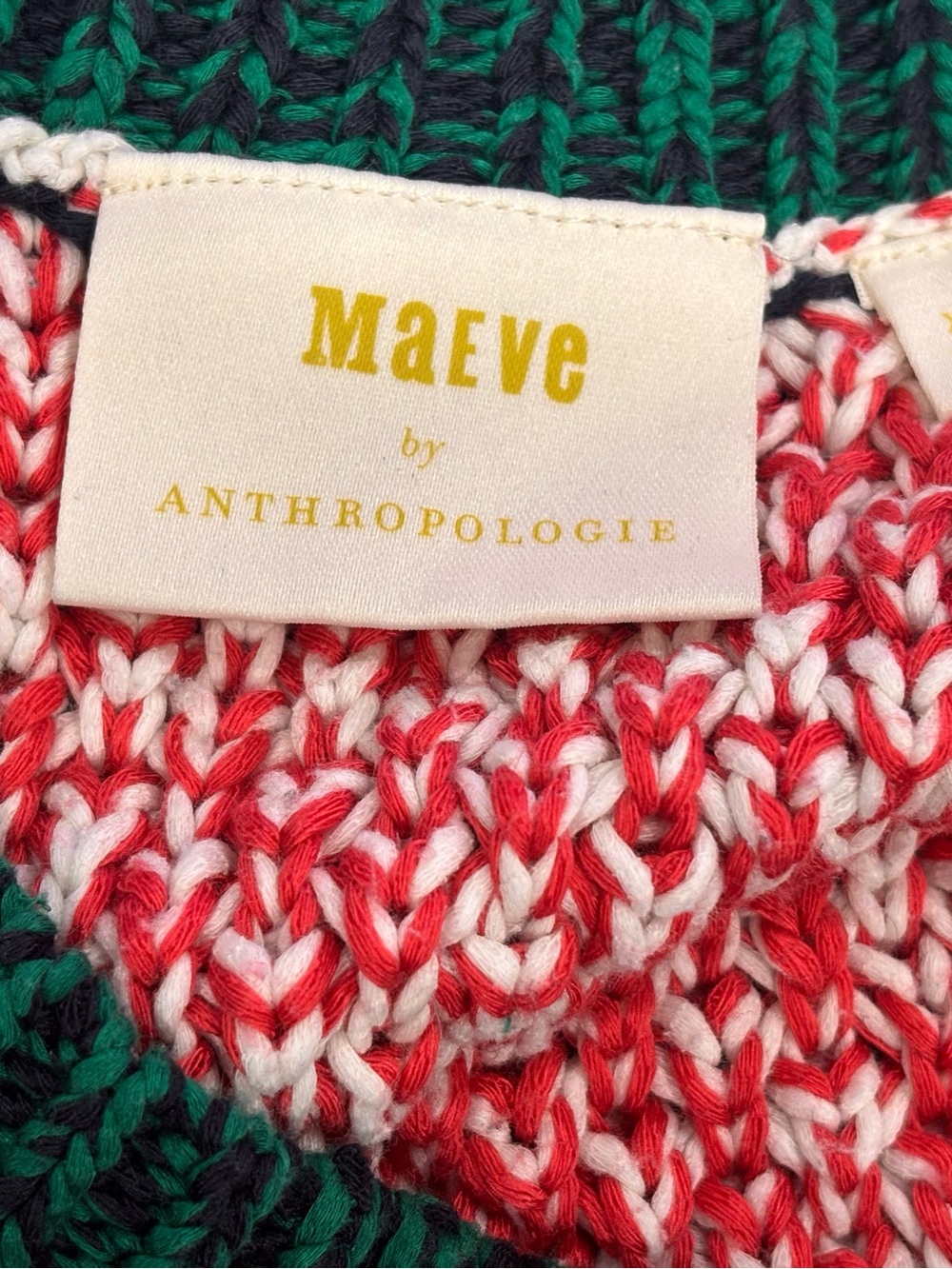 Anthropologie Maeve Knit Harmony Tank Striped Top in Multicolor NWOT Size XL - Picture 5 of 7